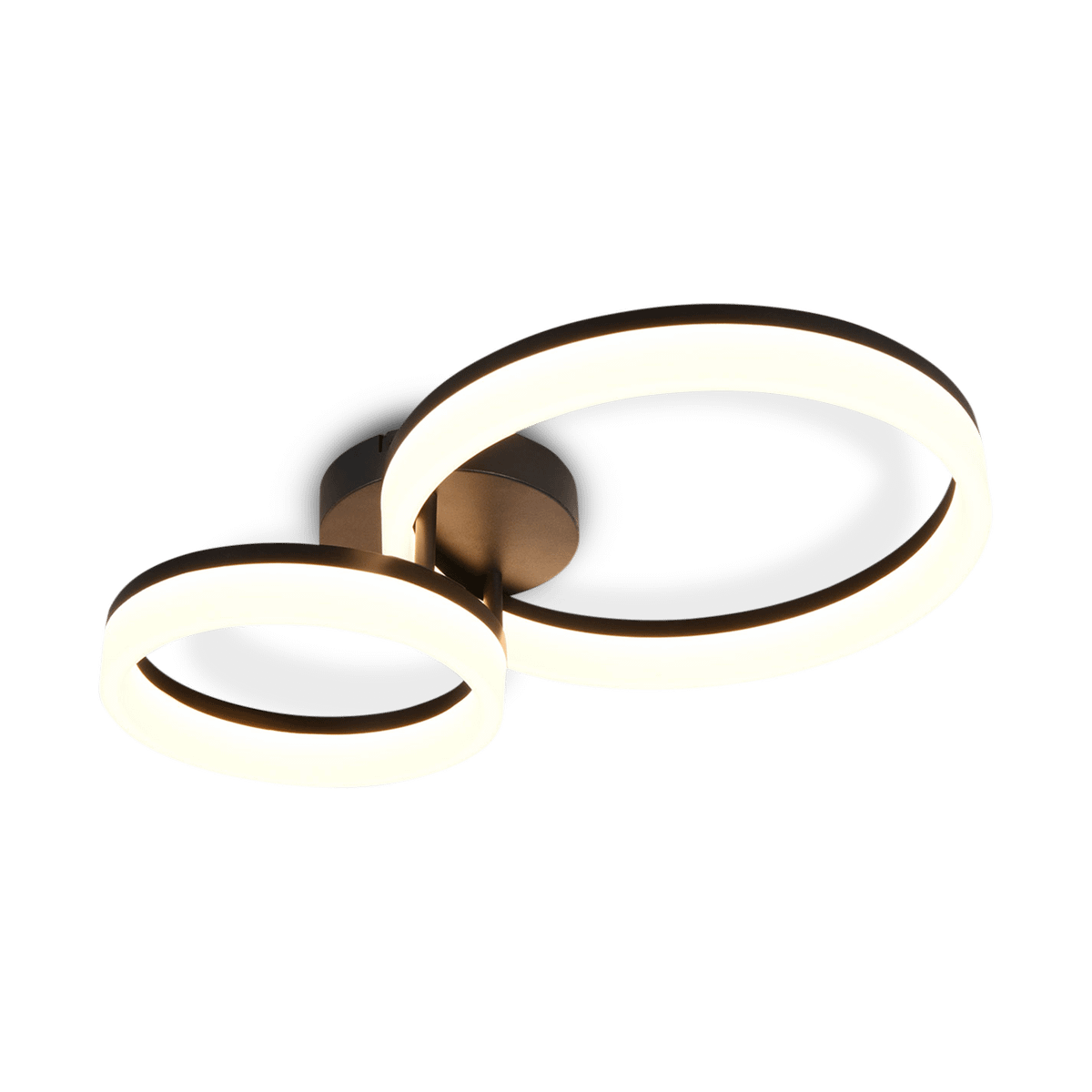 Plafonnier SCOPE 2Del. Metaal Mat Zwart