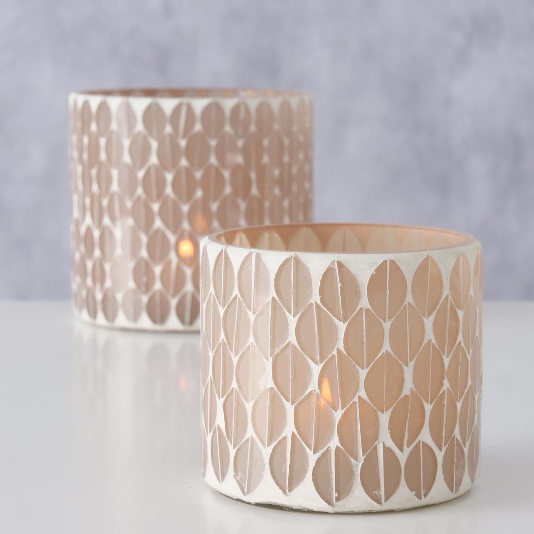 Windlicht LEPIDA Glas Wit M Windlicht LEPIDA Glas Wit M