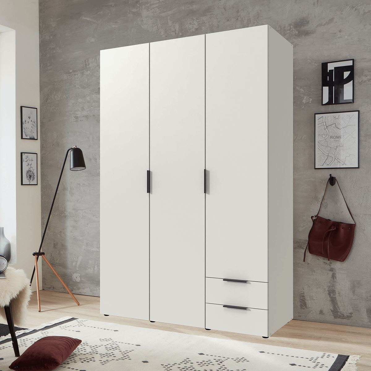 Kleerkast ALASKA B120 Wit