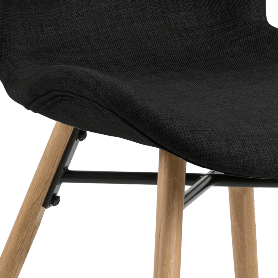 Stoel PLATS Rio fabric anthracite 200 Stoel PLATS Rio fabric anthracite 200