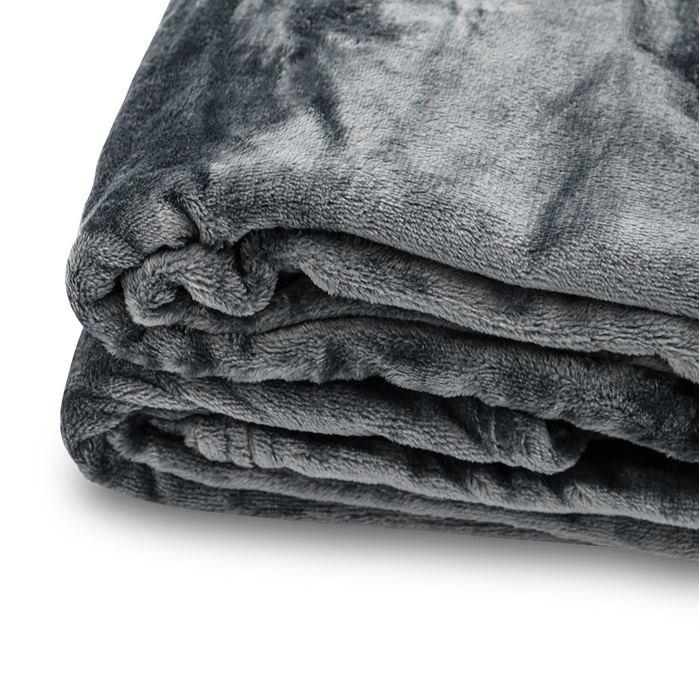 Plaid MICROF. G.Luxe 220 Antraciet