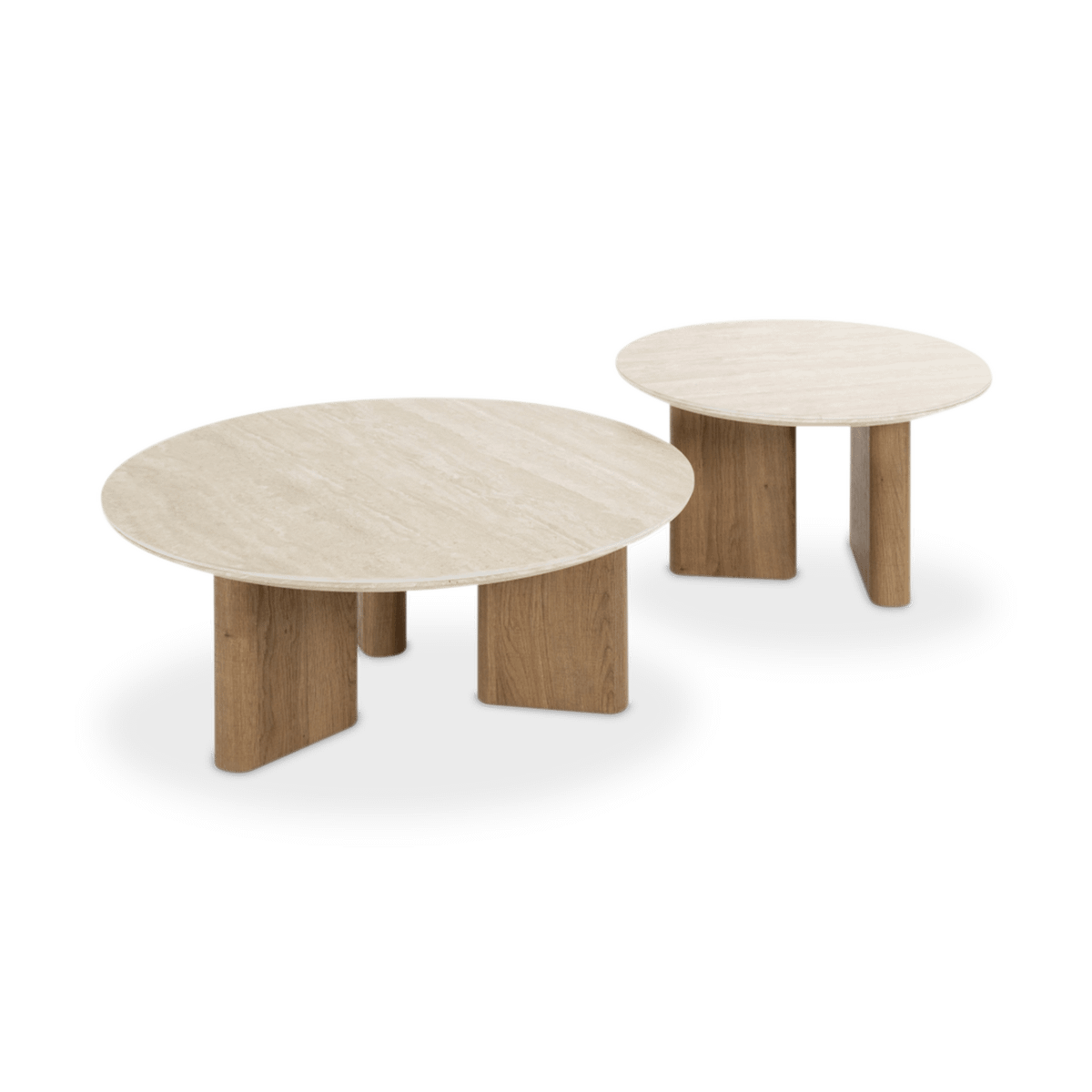 Salontafel S/2 AUDE Ø76/Ø58 