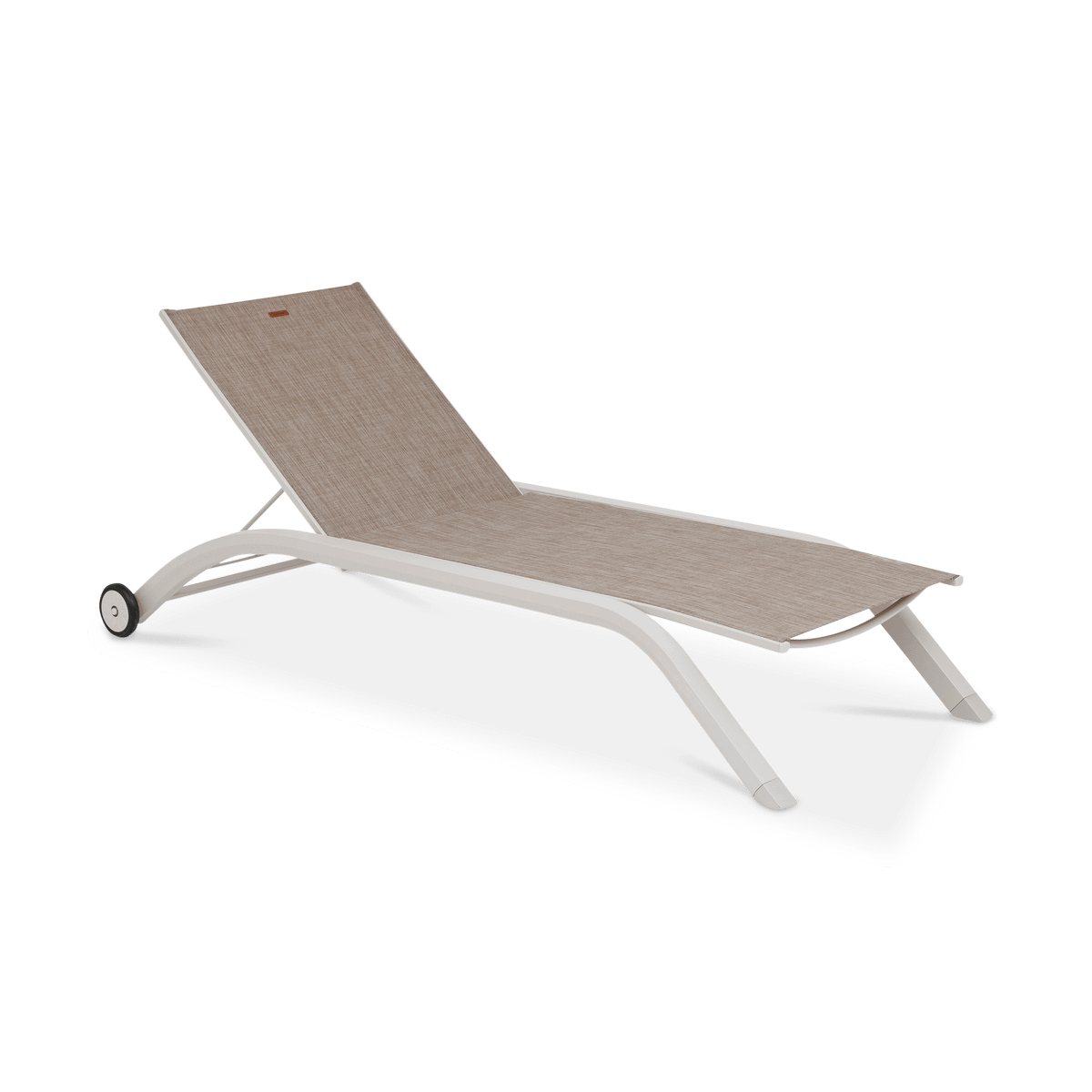 Ligbed Verstelbaar BRESCELLO Wit/Taupe