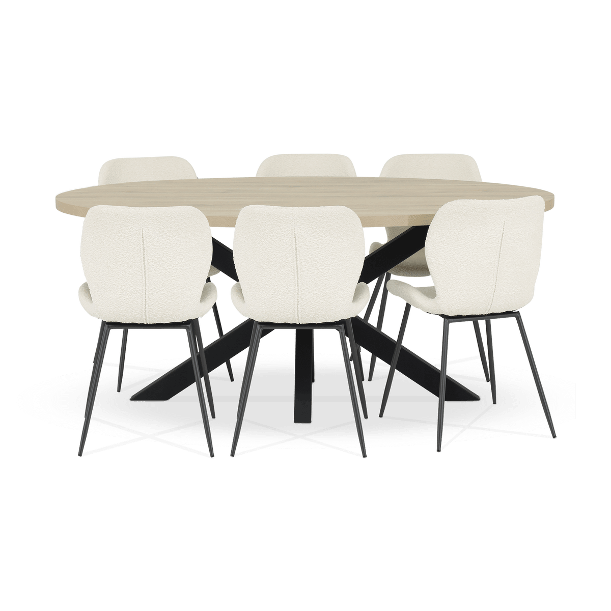 Eettafel KOLKATA Fresh Oak 250x128