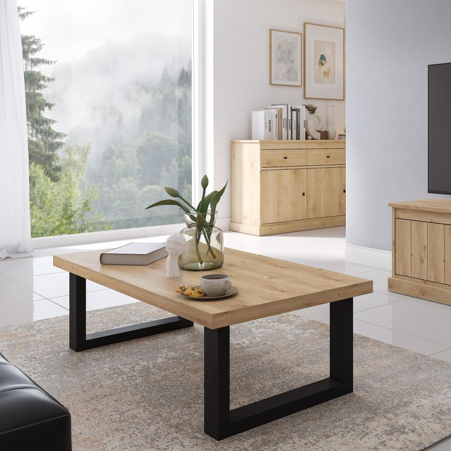 Salontafel CASTELLO 130x65 Lichte Eik Salontafel CASTELLO 130x65 Lichte Eik