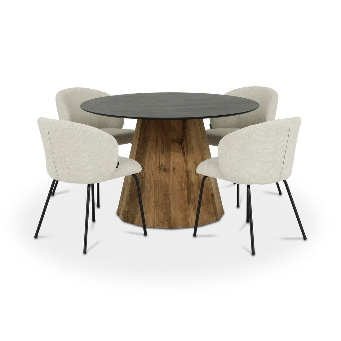 Eettafel LARISA Recycled Pine Ø120 Eettafel LARISA Recycled Pine Ø120