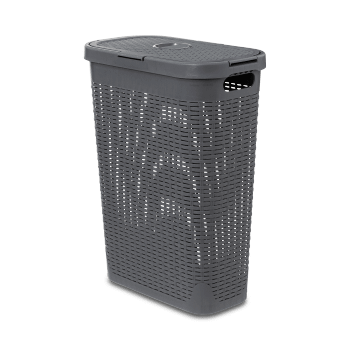 Wasmand CORBIA 40L M/Deksel Grijs Wasmand CORBIA 40L M/Deksel Grijs