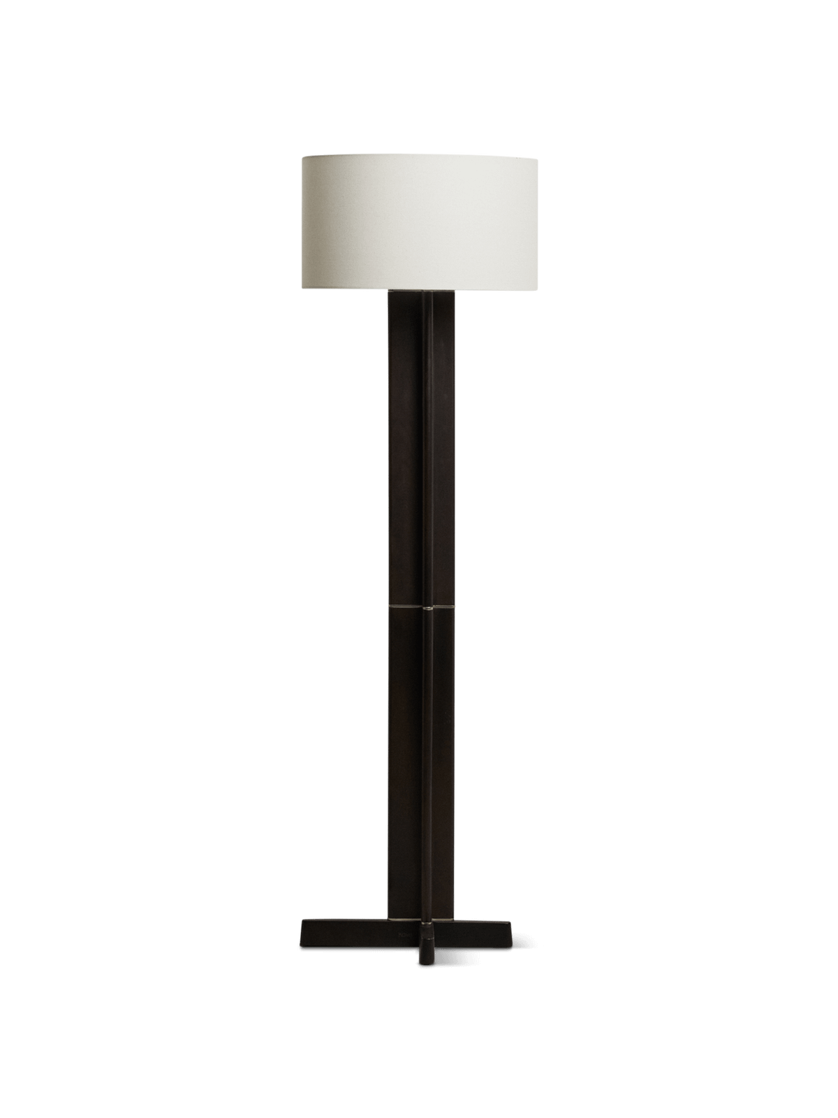 Vloerlamp Niani Donker Rubberhout