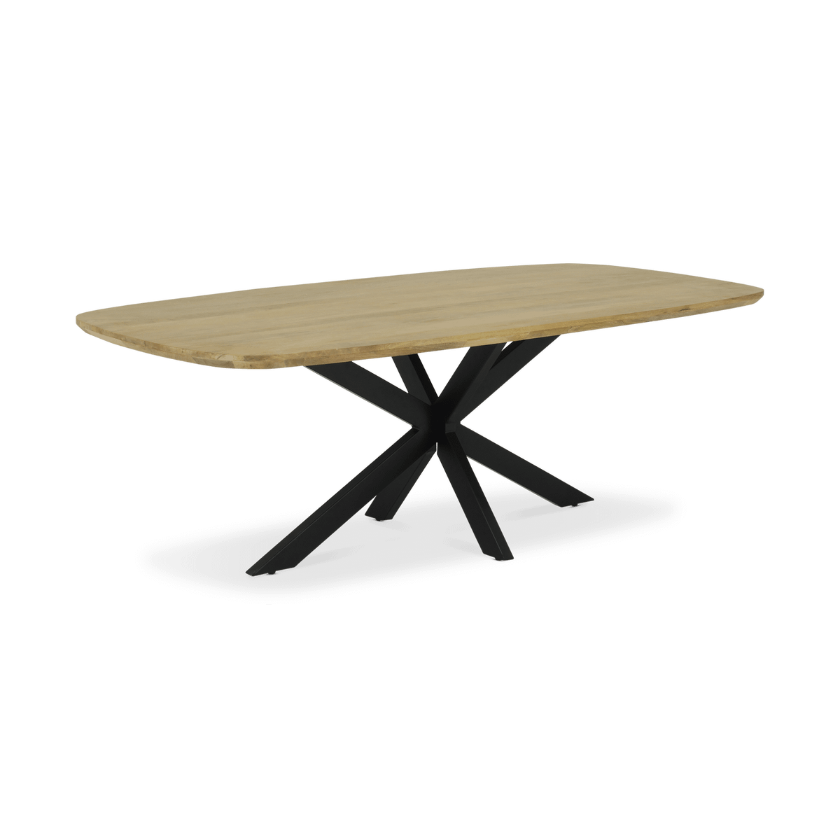 Eettafel BILLIE Deens Ovaal 220x110 Naturel Spinpoot 