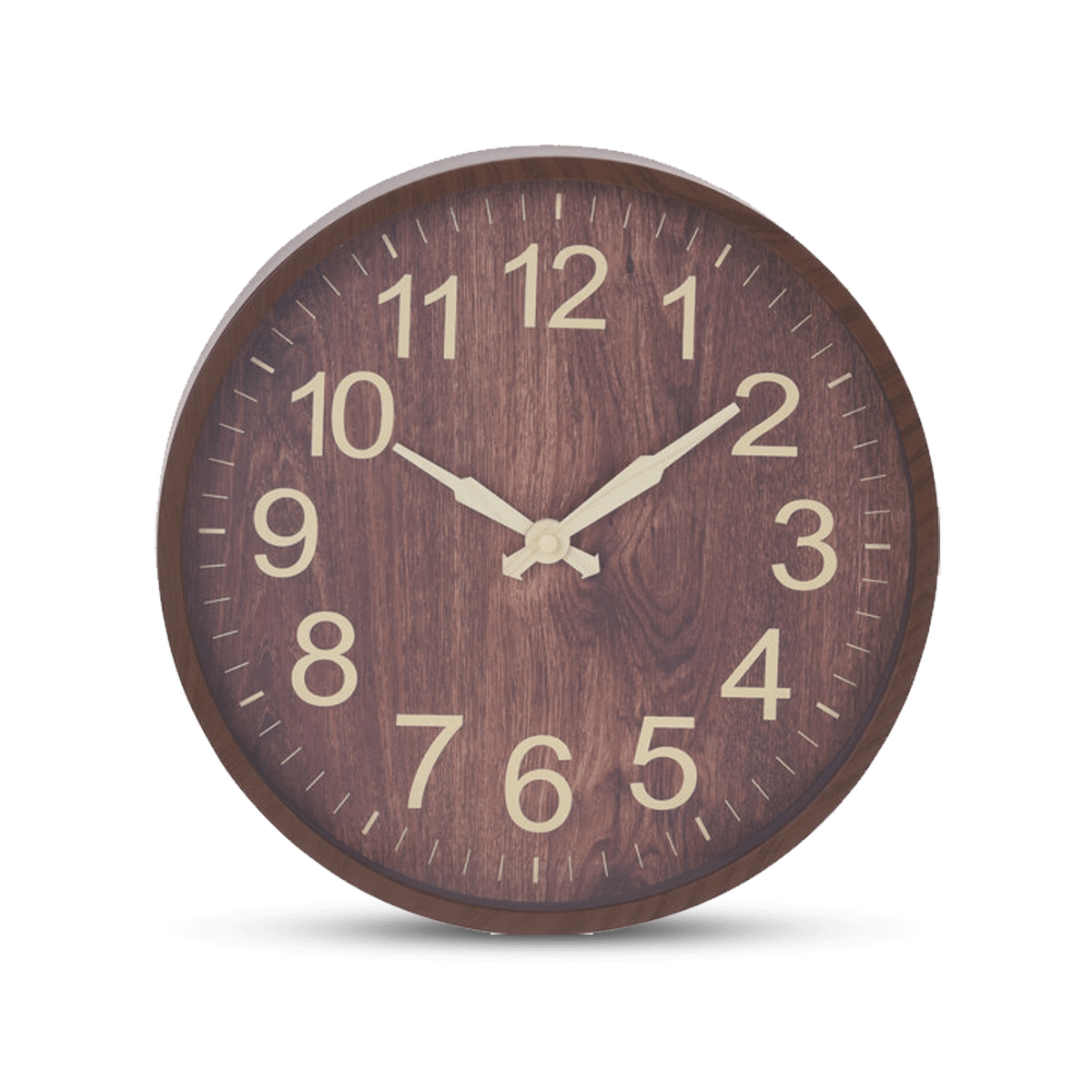 Wandklok WOOD S Rnd. Houtlook Ass.