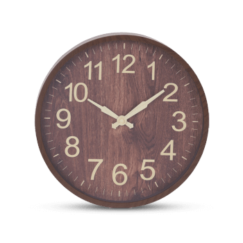 Wandklok WOOD S Rnd. Houtlook Ass. Wandklok WOOD S Rnd. Houtlook Ass.