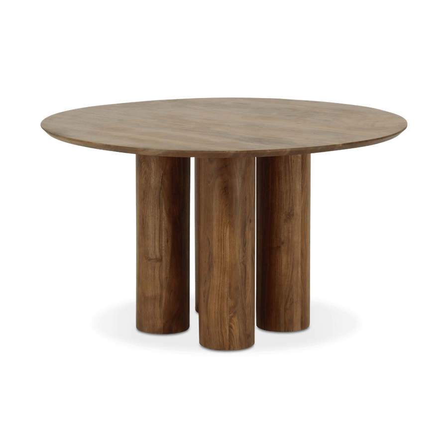 Eettafel MAYA Rond Ø130 Acacia Walnoot Eettafel MAYA Rond Ø130 Acacia Walnoot