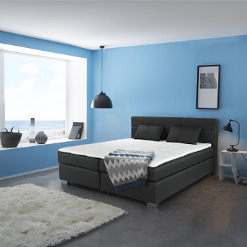 Boxspring UDEN 142/06 Zwart 160x200 Boxspring UDEN 142/06 Zwart 160x200