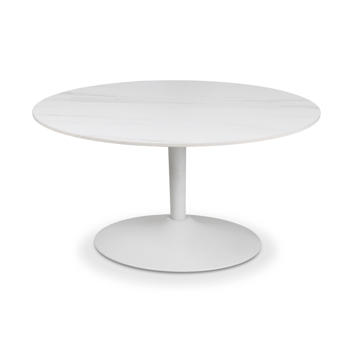 Salontafel HANZEL Ø90 Keramiek Wit