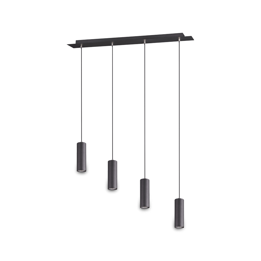 Hanglamp MARLEY 4-Delig Metaal Zwart Hanglamp MARLEY 4-Delig Metaal Zwart