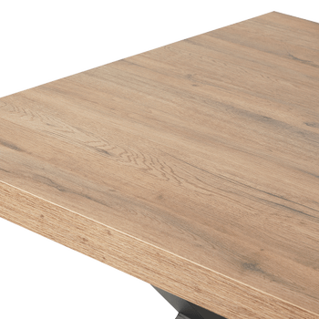 Eettafel met X-poot ABBEY Scarlet Oak 170x100 Eettafel met X-poot ABBEY Scarlet Oak 170x100