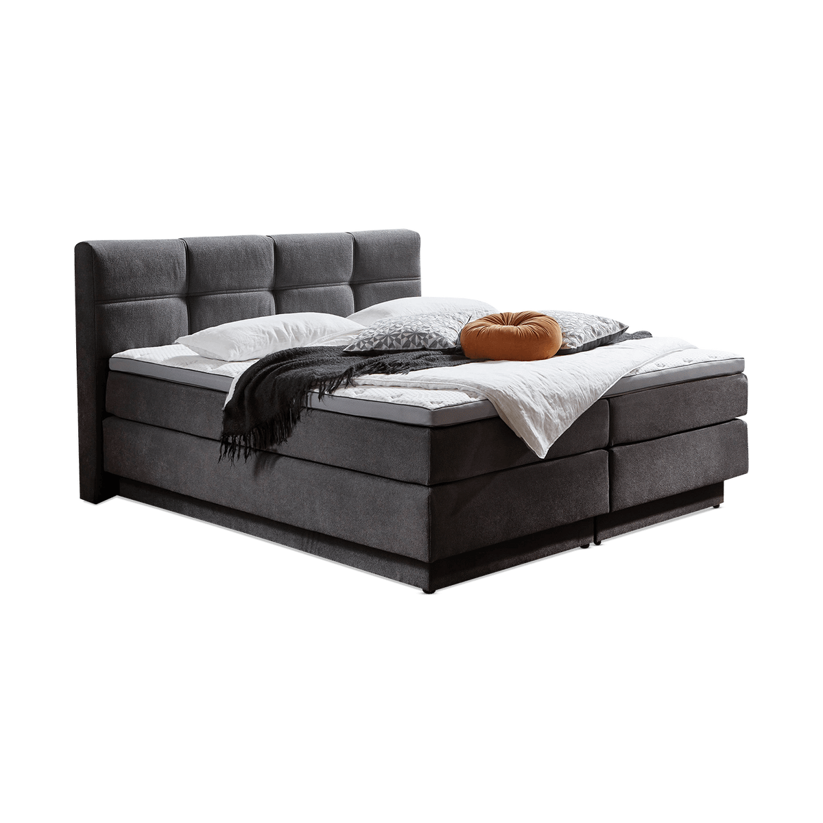 Boxspring BREMEN Grijs 160x200