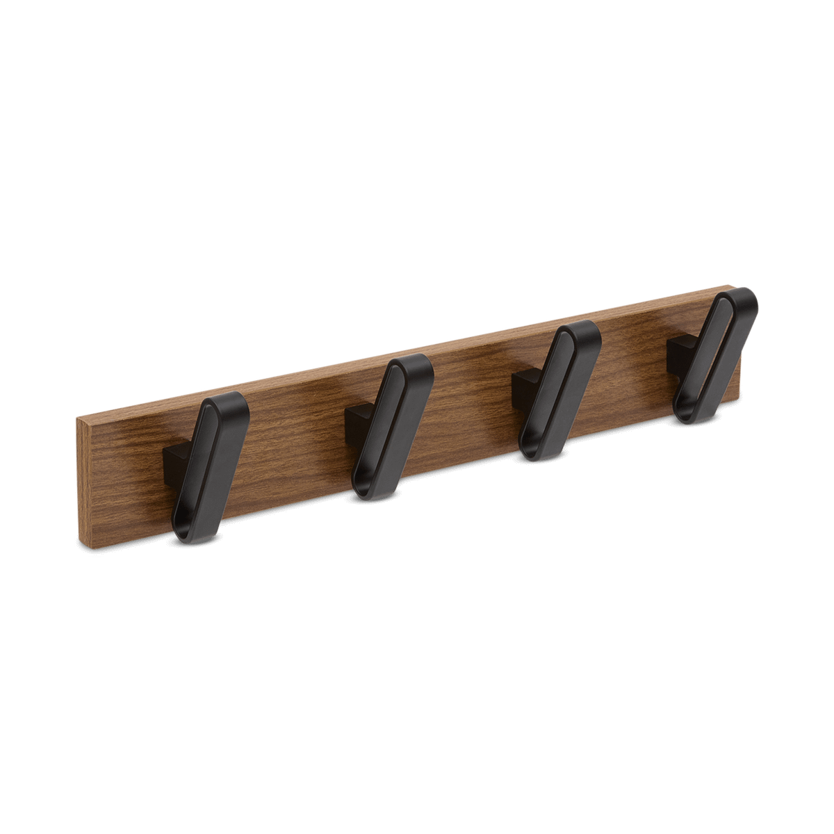 Wandkapstok NOZZA Hout Bruin/Metaal Zwart