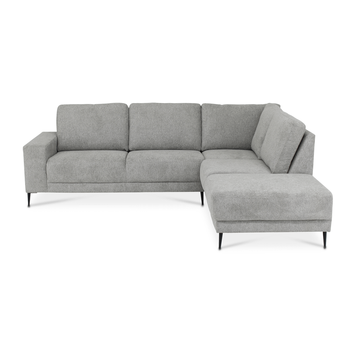 Hoeksalon SEVILLA Longchair Rechts Dolphin Grijs