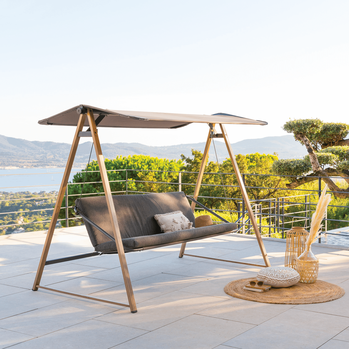 Schommelbank SONDRIO Antraciet