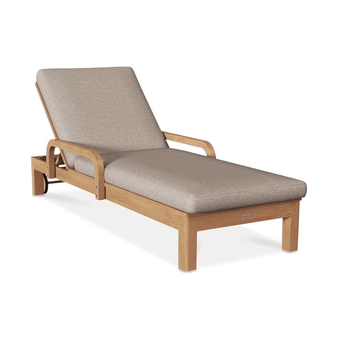 Ligbed Verstelbaar PORTOFINO Acacia/Taupe Ligbed Verstelbaar PORTOFINO Acacia/Taupe