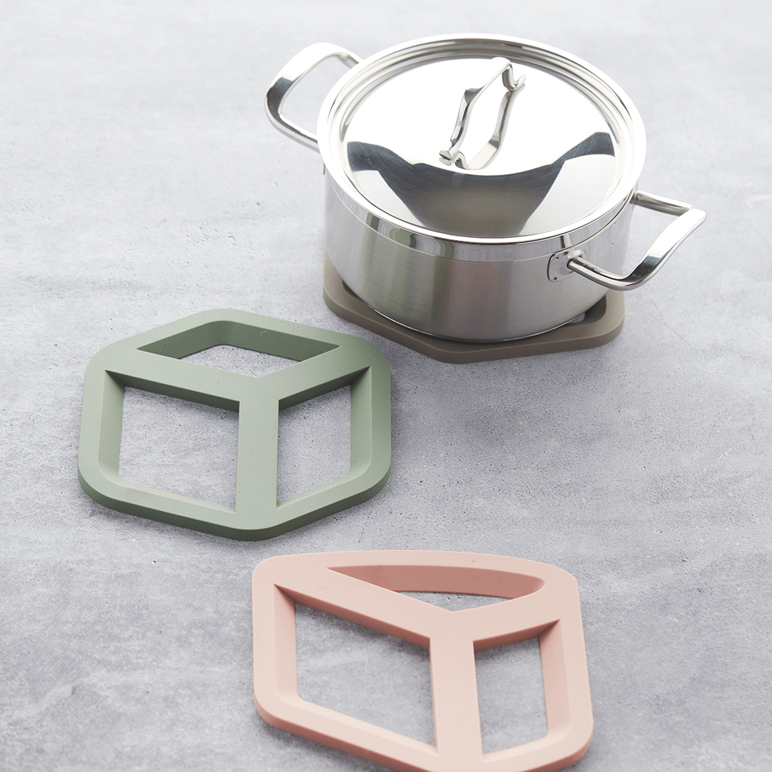 ADO-PV-KIT Potonderzetter Vijfhoek 3D Taupe