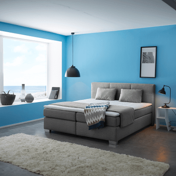 Boxspring UDEN Stof 142/09 Grijs 160x200 Boxspring UDEN Stof 142/09 Grijs 160x200