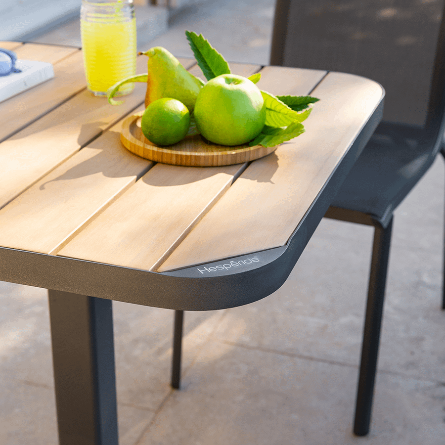 Tuintafel AOSTA Grafiet/Acacia 70,5x70,5 Tuintafel AOSTA Grafiet/Acacia 70,5x70,5