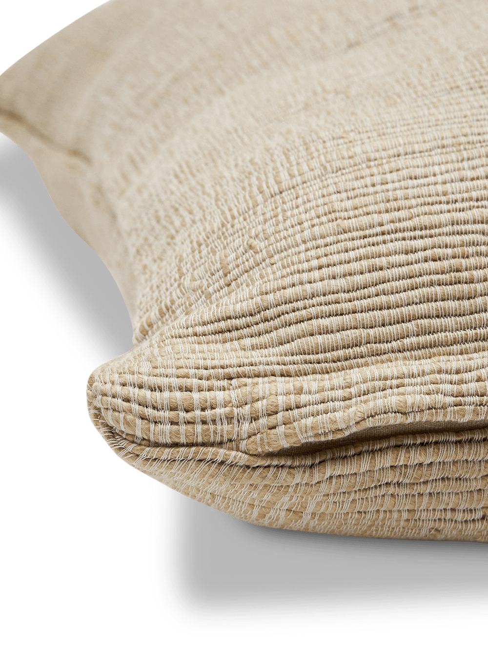 Machiel kussenhoes van viscose jacquard in wit en beige 50 x 50 cm