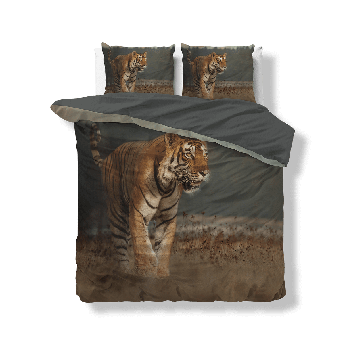 Dekbedovertrek NATURE TIGER 240 Taupe