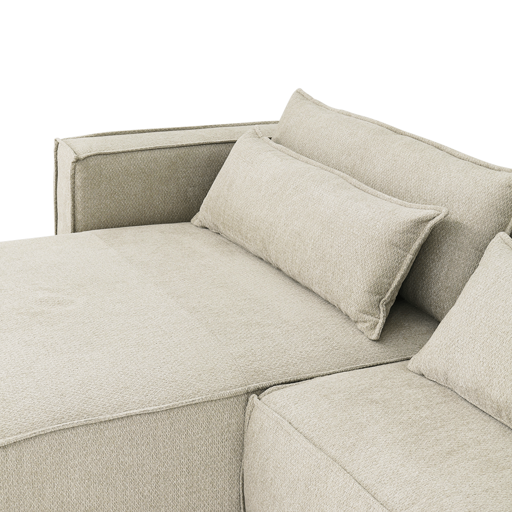 Hoeksalon GAELLE Longchair Links Retro Bliss B416