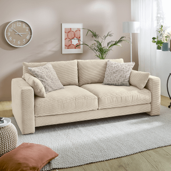 Zetel MONTANA Ribfluweel Beige Zetel MONTANA Ribfluweel Beige
