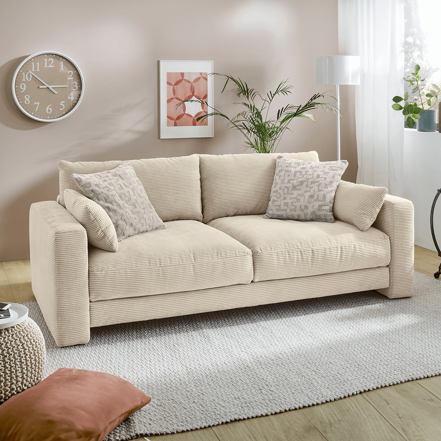 Zetel MONTANA Ribfluweel Beige Zetel MONTANA Ribfluweel Beige