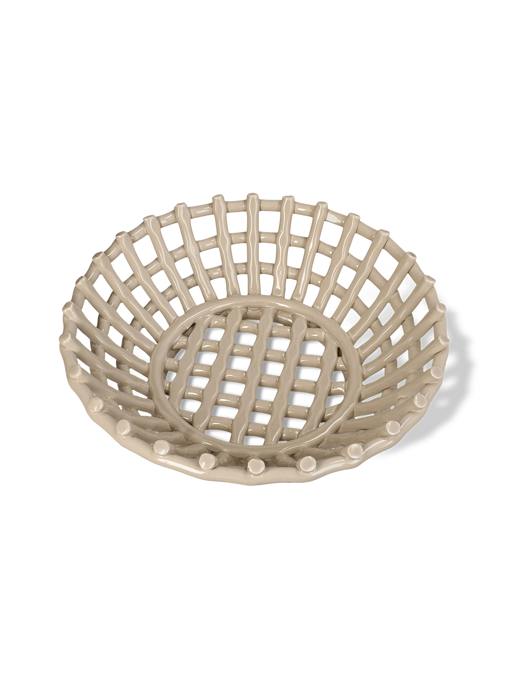 Schaal GIZELLA Ker. Beige