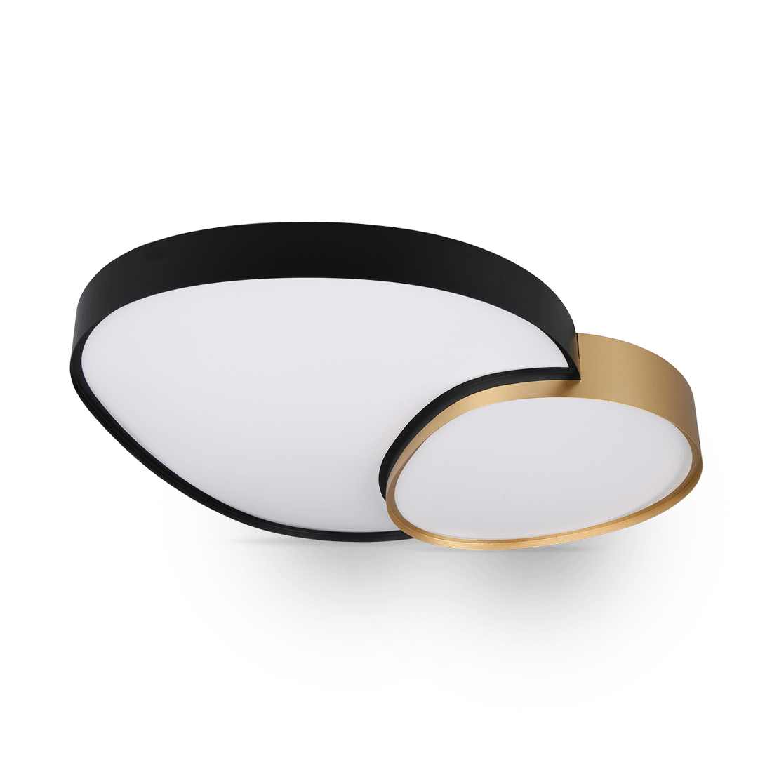 Plafonnier RISE XL Met. Mat Zwart/Goud Plafonnier RISE XL Met. Mat Zwart/Goud