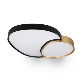 Plafonnier RISE XL Met. Mat Zwart/Goud Plafonnier RISE XL Met. Mat Zwart/Goud