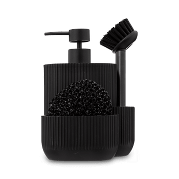 Zeepdispenser BLACKWOOD M/Scrubby+Borstel Zeepdispenser BLACKWOOD M/Scrubby+Borstel