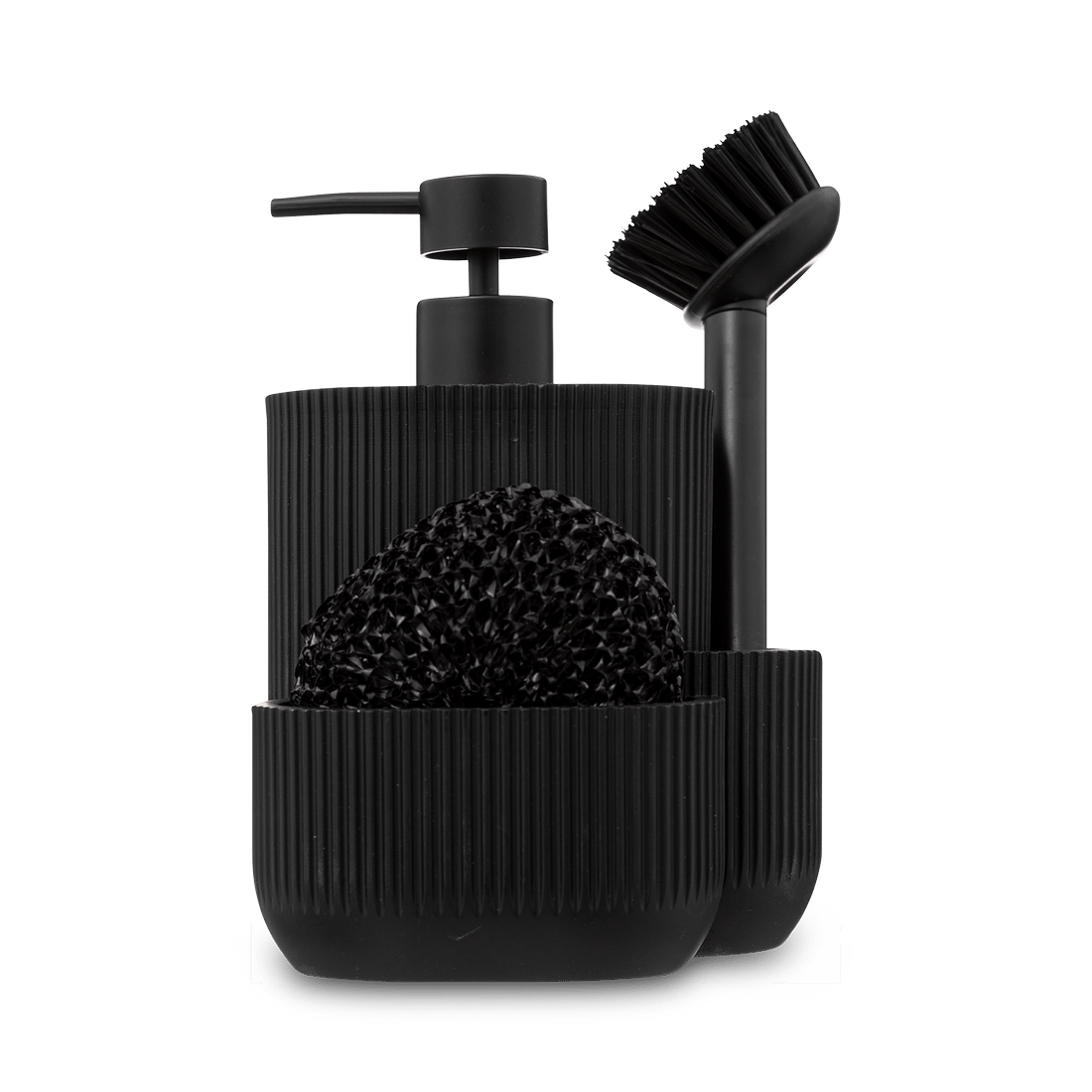 Zeepdispenser BLACKWOOD M/Scrubby+Borstel Zeepdispenser BLACKWOOD M/Scrubby+Borstel