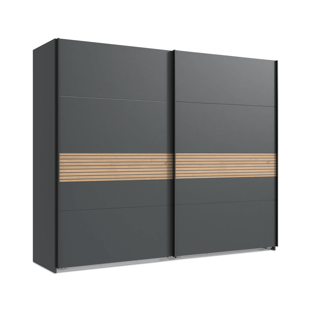 Kleerkast CASPER Grafiet/Artisan eik B225 