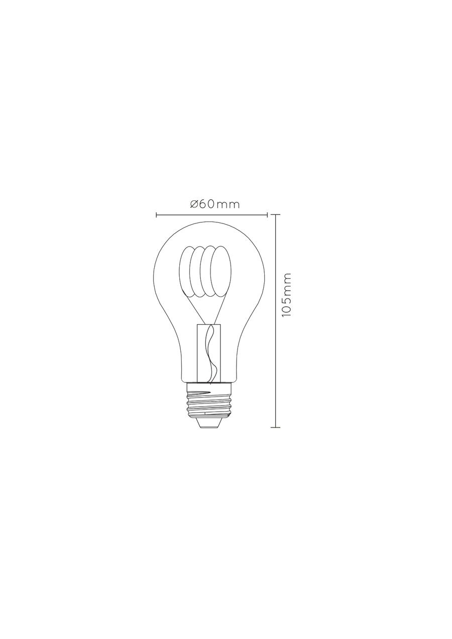 LED-Lamp Globe Ø6-E27-5W-Amber