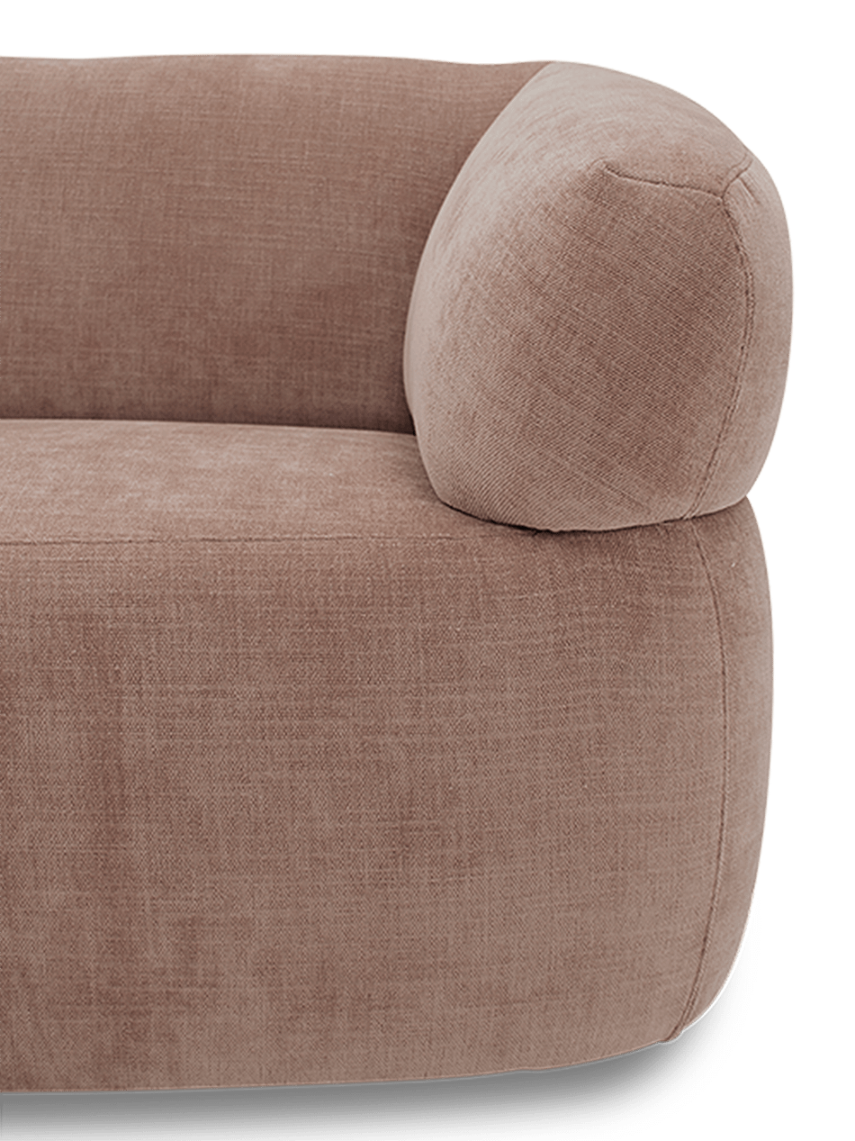 Hoeksalon Bodago Old Pink