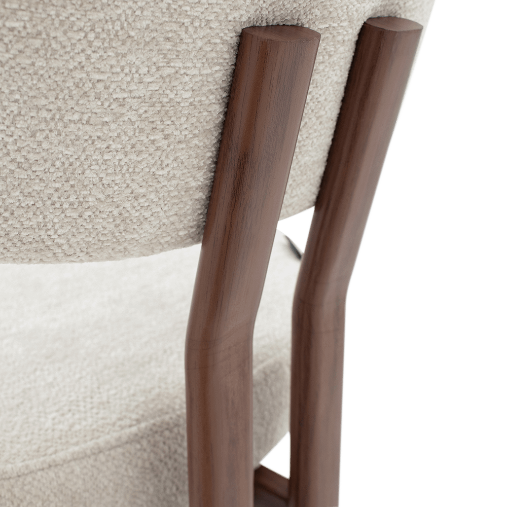 Stoel ARDEN Soft Sand/Walnut foil