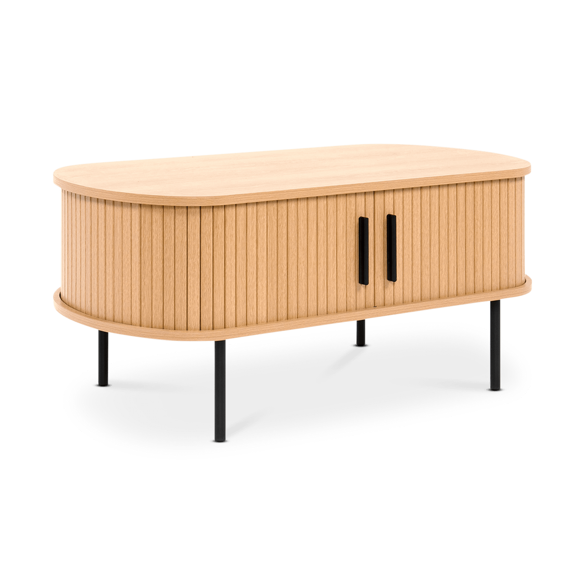 Salontafel EVERLY Eik/Zwart 90x50