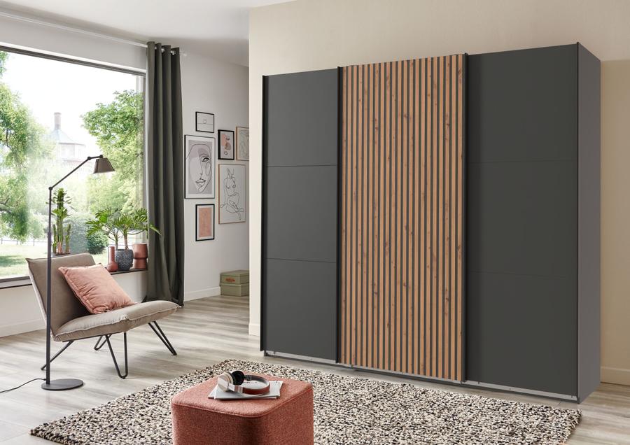 Kleerkast GERONA Grafiet/Artisan Eik B250 Kleerkast GERONA Grafiet/Artisan Eik B250