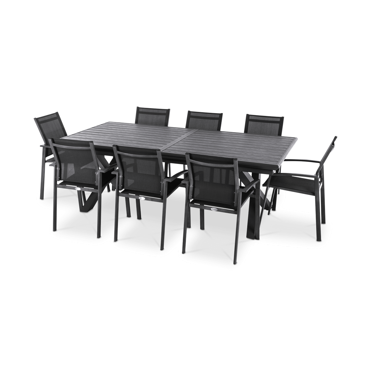 Tuintafel Verlengbaar CORTONA Grafiet 220/280x113