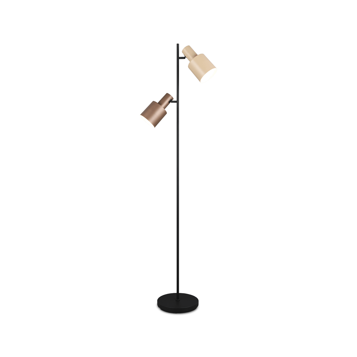 Vloerlamp AGUDO 2Del. Beige/Bruin