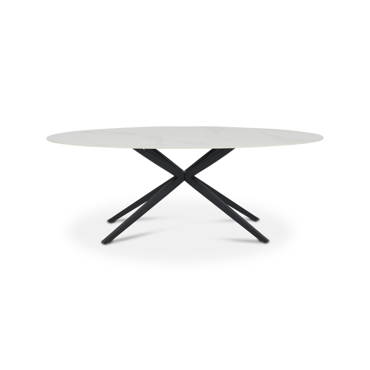 Eettafel MONET Ovaal Keramiek Wit 210x110