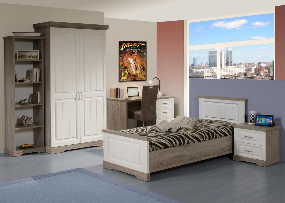 Boekenkast JANA Truffel+Porcelein Boekenkast JANA Truffel+Porcelein