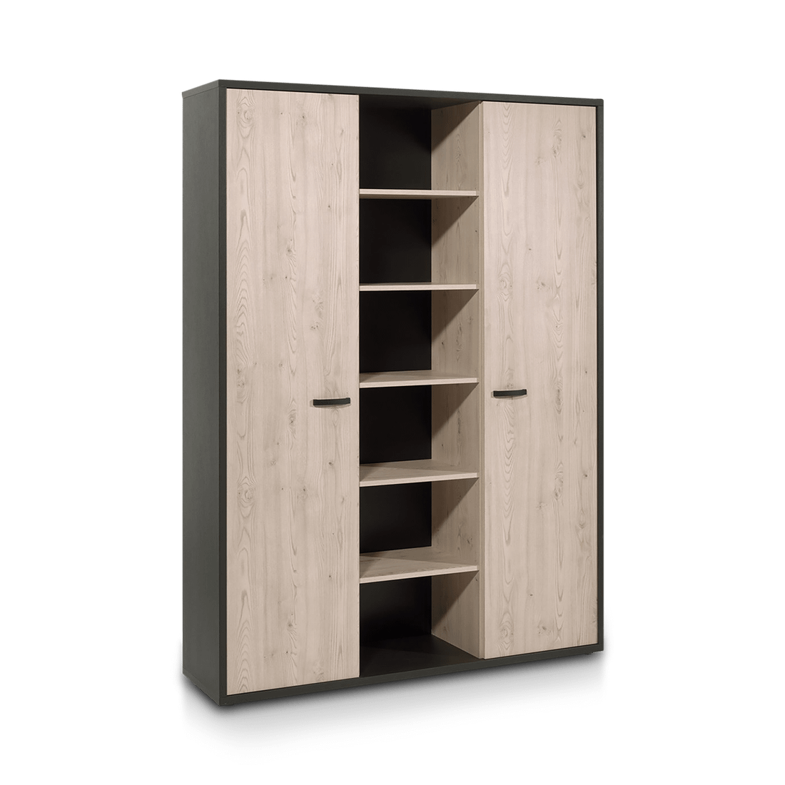 Dossierkast 6-vak UPGRADE Zwart/Kastanje Dossierkast 6-vak UPGRADE Zwart/Kastanje