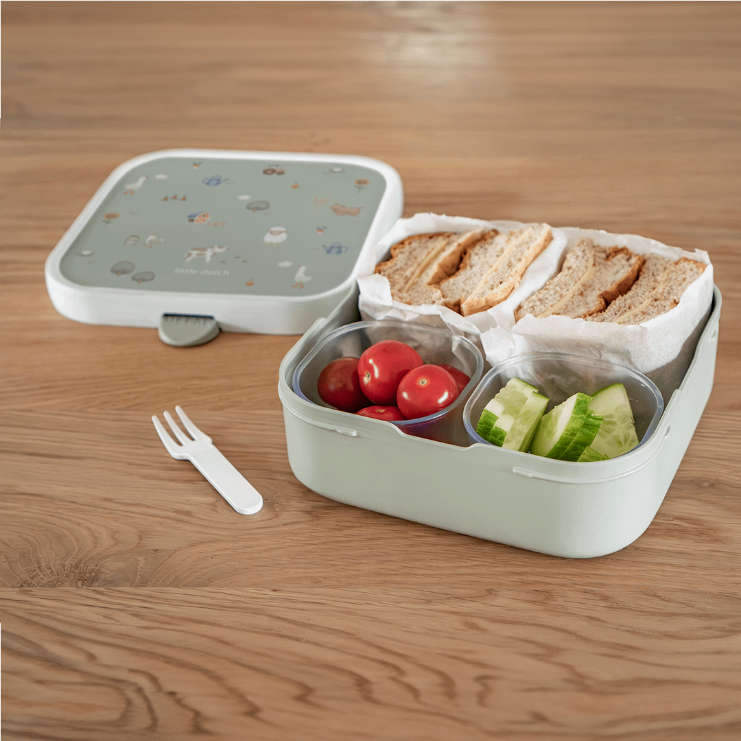 Lunchbox LITTLE FARM Bento Groen
